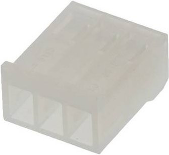 Molex Stiftgehäuse-Kabel in Weiß und Transparent mit 3 Polzahl und 3,96 mm Rastermaß - Bild 1