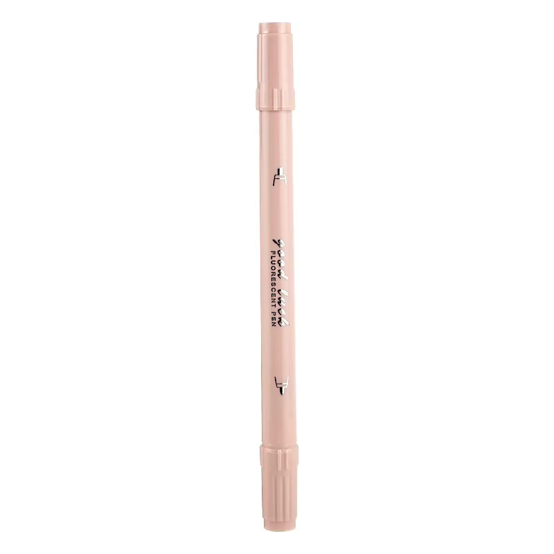Hopk 4er Set Pastell Textmarker mit Doppelkopf und Farbverlauf in Pink für Schule und Büro - Bild 2