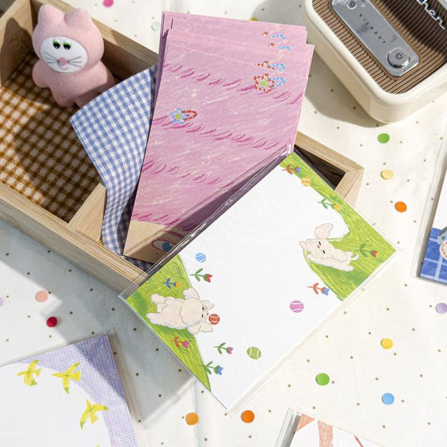 Fantasia M5 Innenseiten aus japanischem handgezeichnetem Papier für Collagen und Notizen, 20 Blatt, A6 - Bild 1