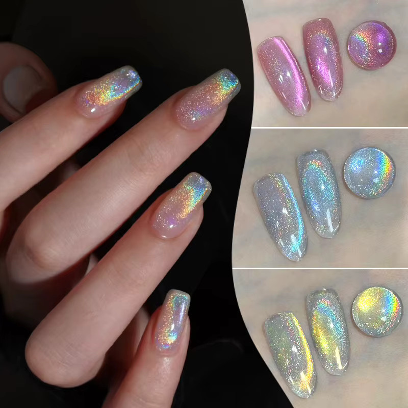 Mtssii Regenbogen Aurora Magnetischer Nagellack, 7 ml, Schimmernd - Bild 4