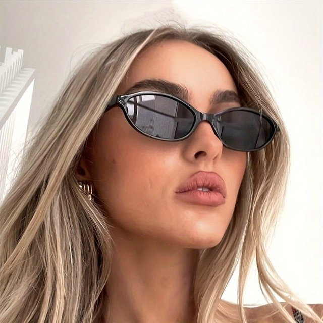 BMAD Sonnenbrille Damen, oval, Vollrand, Kunststoff, schwarz - Bild 1