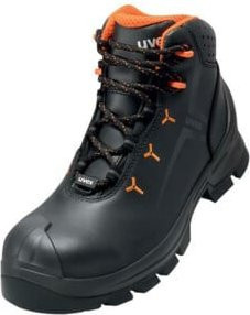 uvex Sicherheitsstiefel S3 HI HRO SRC aus Leder in Schwarz, Größe 43 - Bild 1