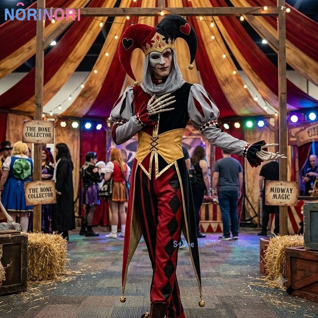 Game Kingdom of Marionettes Jestyn Cosplay, Clown-Puppenkostüm, Set - Bild 1