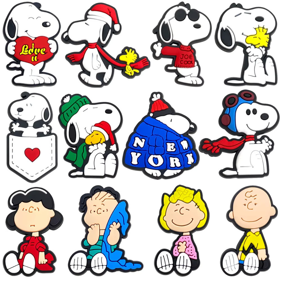 Bandai Charms Snoopy Cartoon, 12 Stück, PVC - Bild 5