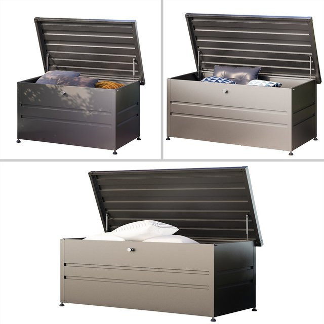 Gartenbox GFP Primeyard DAVID Aufbewahrungsbox aus Metall in Anthrazit, B/T/H: 182 x 84 x 72 cm - Bild 1