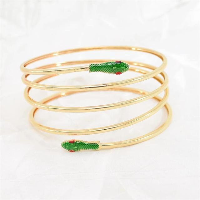 Armband Schlangen-Wickelarmband, Messing, Gold, Damen - Bild 1