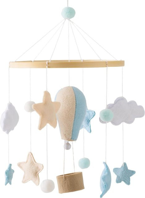 Binchi Outdoor Product Baby Holz Halterung Bettglocke, Spielzeug Halterung Zubehör, Hängehalterung, Weiches Mobile, 0-6 Monate - Bild 1