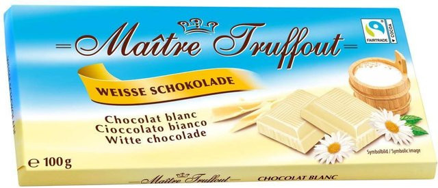 Maitre Truffout Weiße Schokolade 100 g - Bild 1