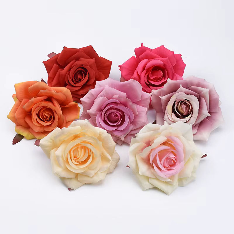 100 Stück künstliche Seidenrosen von smr als Dekorationsblumen für Hochzeit und Weihnachten - Bild 4