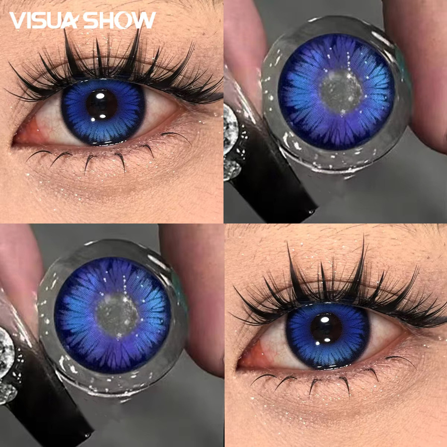 VISUASHOW Kontaktlinsen, Schmetterlingsblau, 14,50 mm - Bild 2