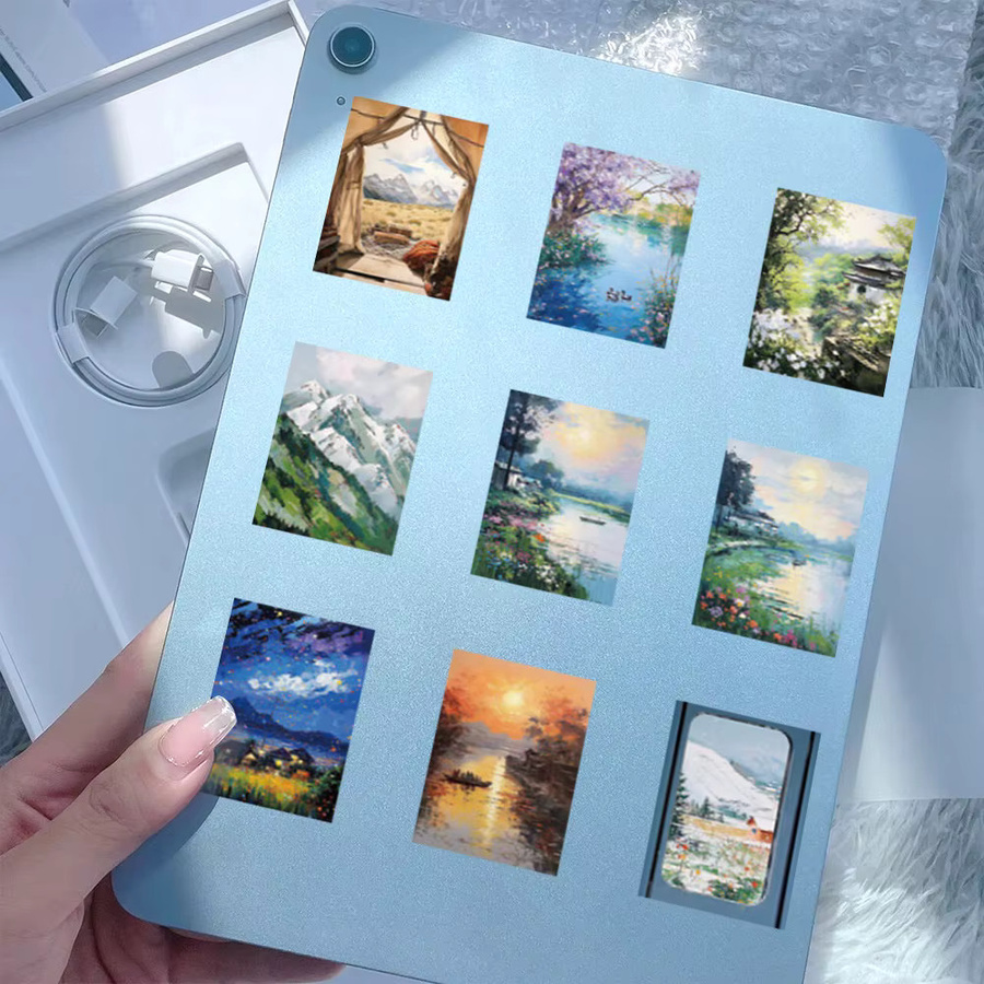 60 Stück Ölgemälde Graffiti Aufkleber Schöne Momente in Multicolour von BulingBulingStickers Shop - Bild 3