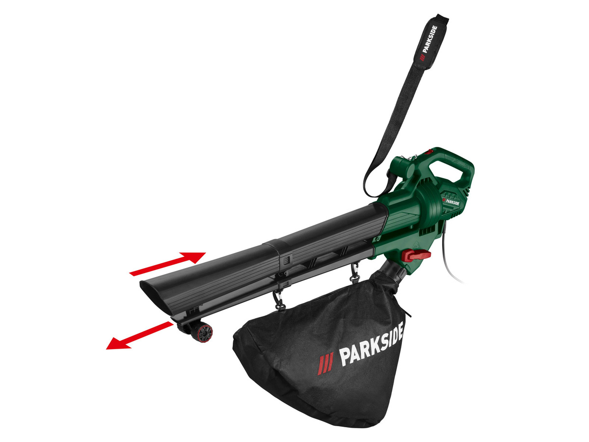 PARKSIDE Elektro-Laubsauger-Laubbläser PLS 2600 B2 3in1 in Grün - Bild 2