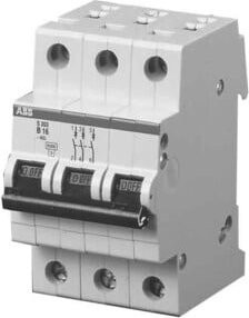 ABB Sicherungsautomat S203-B10, 3-polig, 10A, 6,9kA - Bild 1