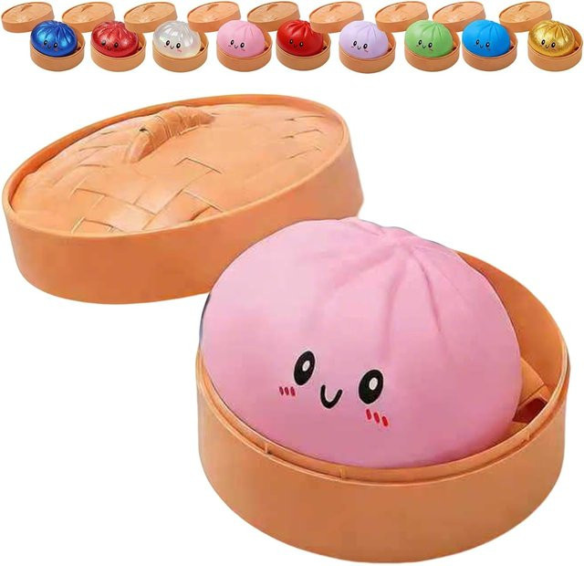 Binchi Outdoor Equipment Glitzer Knödel Squishy mit Schachtel, rosa - Bild 1