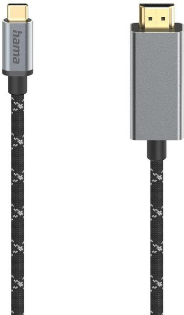 Hama USB-C auf HDMI Video-Kabel in Grau, Ultra-HD 8K@60Hz, Länge: 1,50 m - Bild 1