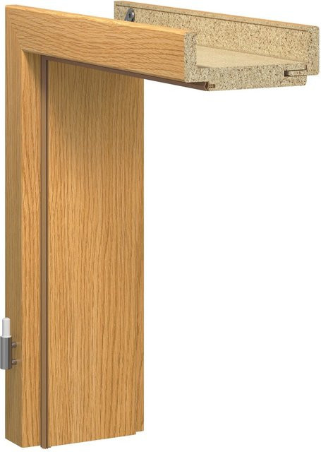 GetaDoor Türzarge Dekor Eiche Hell Holznachbildung, B/H/T: 86 x 198,5 x 14,5 cm, Anschlag L/R - Bild 1