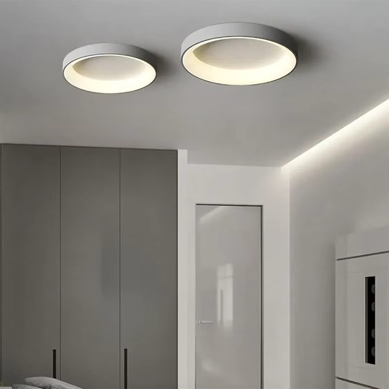 DARHYN Moderne LED Deckenleuchte Rund in Weiß für Wohnzimmer, Schlafzimmer und Arbeitszimmer - Bild 3