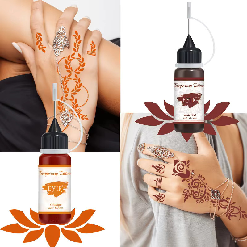 EYIR Tattoo-Paste Set, 9 Farben, Körperbemalung - Bild 3