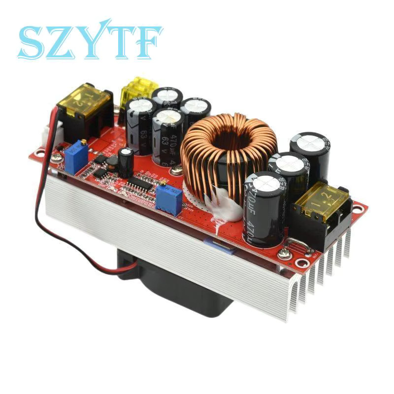 SZYTF DC-DC-Aufwärtswandler Step-Up-Stromversorgungsmodul 1800 W 40 A, einstellbare Spannung 10–60 V auf 12–90 V, Multicolor - Bild 2