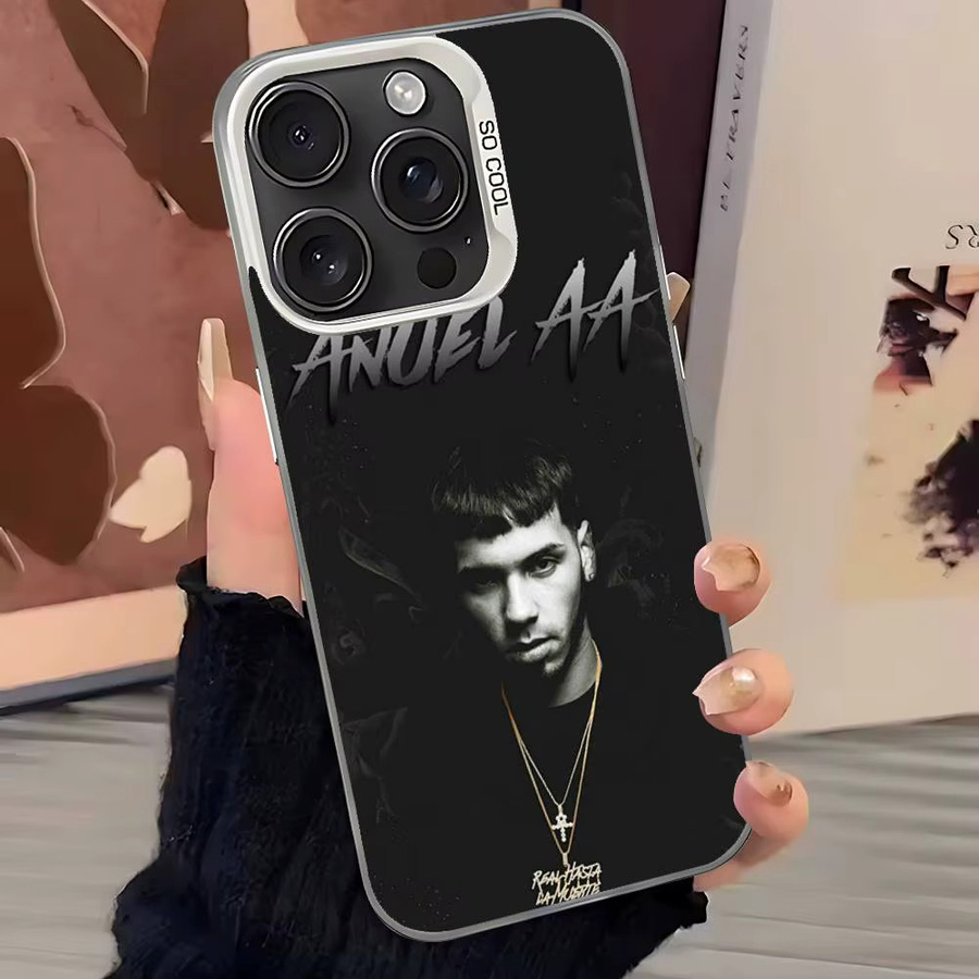 Stoßfeste Handyhülle im Anuel AA Design für Apple iPhone Modelle in Schwarz - Bild 4