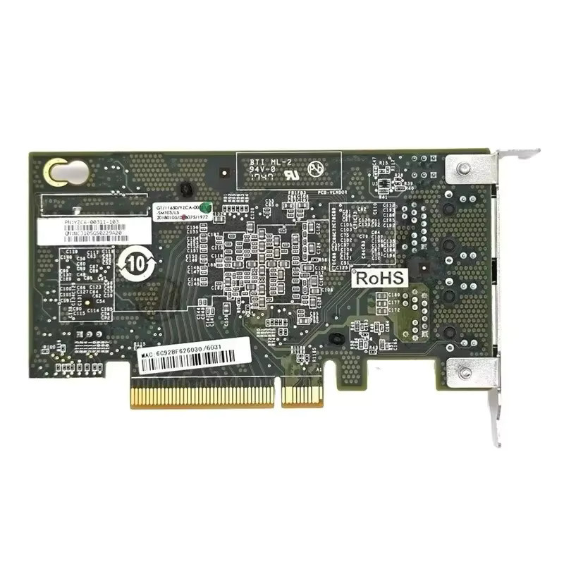 Kebidumei X540-T2 PCIe Netzwerkkarte mit Doppel Port RJ45 für 10 Gbit/s Ethernet in Silber - Bild 2