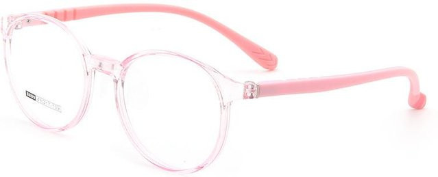 VICKY 8809 Kinderbrillengestelle, Silikon, Vollrand, Rund, Unisex, White - Bild 1