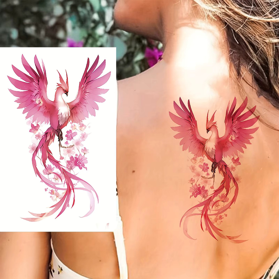 Phoenix Temporäre Tätowierung Aufkleber, Unisex, Bunt - Bild 2