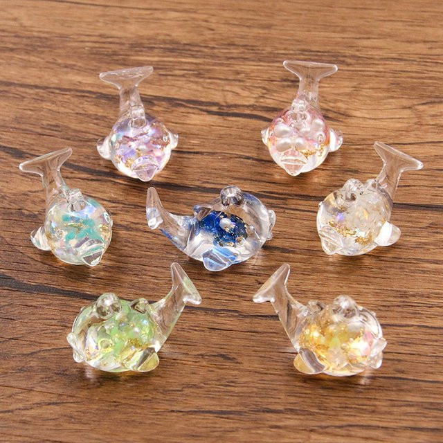 PULCHRITUDE Charms, Delphin, Bunt, 19x28 mm, Unisex - Bild 1