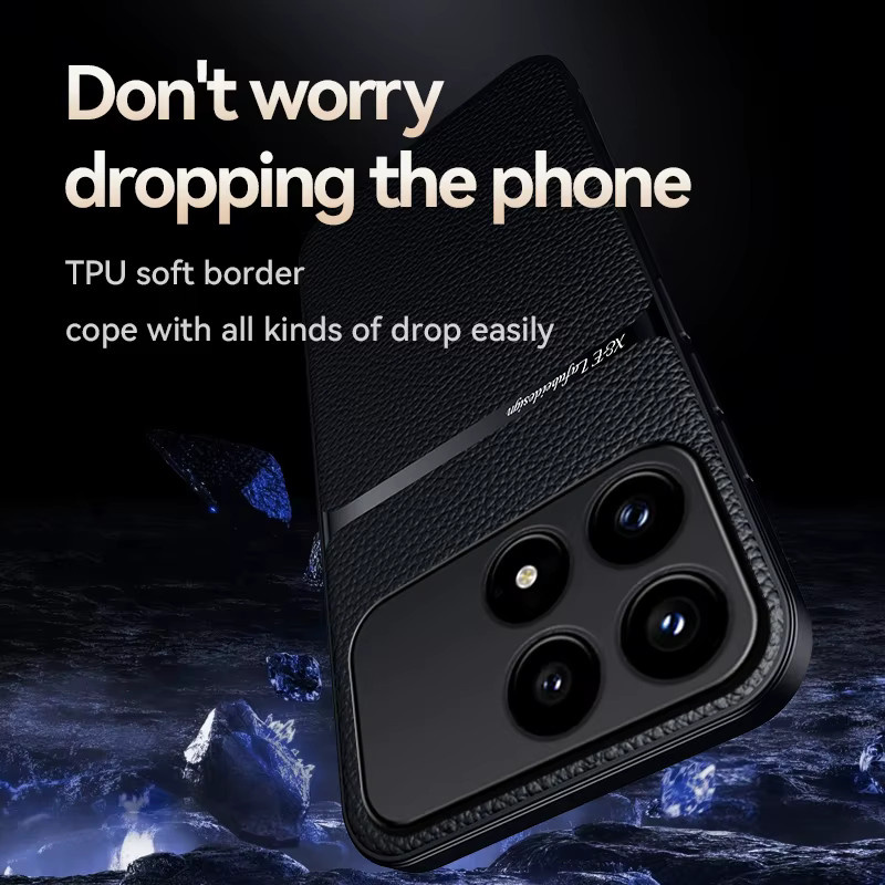 Magnetische Leder-Schutzhülle für Xiaomi Mi Poco F8 Ultra 5G und Poco F8 Pro - Bild 1
