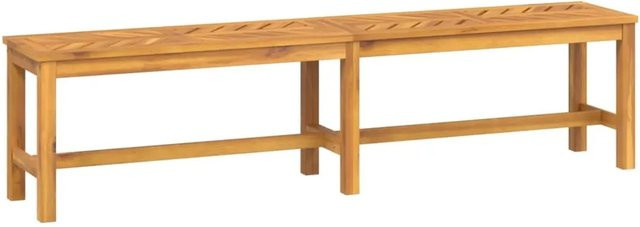 vidaXL Gartenbank aus Akazien-Massivholz in Braun, B/T/H: 180 x 45 x 35 cm - Bild 1