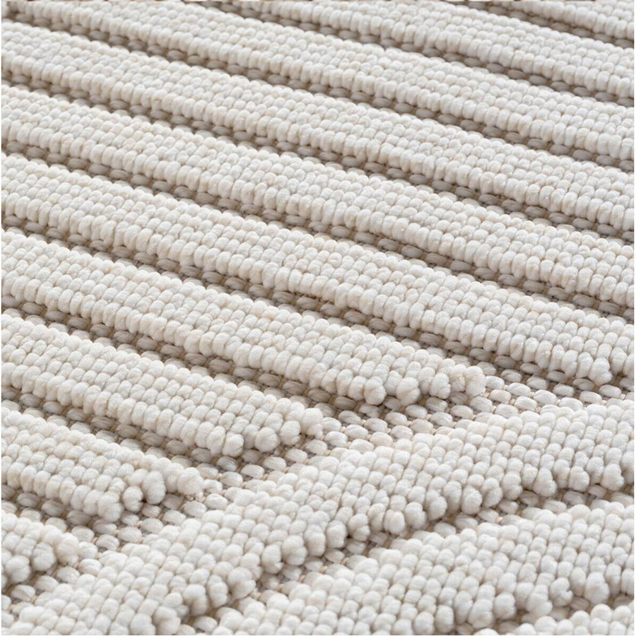 Ayyildiz Flachgewebeteppich Helix rund in Creme, Durchmesser: 200 cm - Bild 1