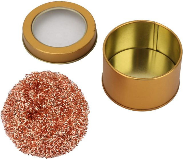 Fishine Drahtreinigungsball aus Edelstahl für Lötkolbenspitzen in Silber und Gold - Bild 1