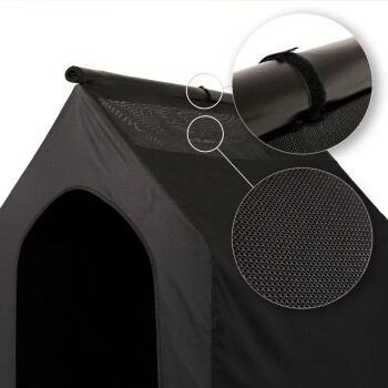 Lionto Hundeliege CalmCamp Höhlenbett Schwarz B/T/H: 90 x 65 x 85 cm - Bild 3