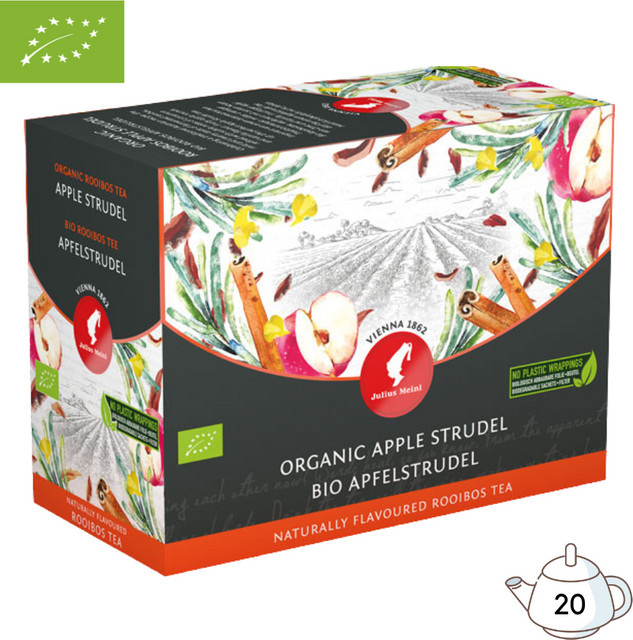 Julius Meinl Bio Apfelstrudel Tee, Teebeutel, 20 Stück, 70 g - Bild 1