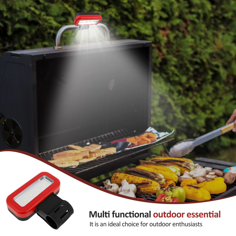Willstar LED-Grillleuchte mit Magnetfuß und dimmbarer Helligkeit in Rot und Schwarz - Bild 5
