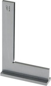 Helios Anschlagwinkel DIN 875/2 aus Stahl in Silber, Breite: 200 cm, Höhe: 100 cm - Bild 1