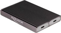 Delock Externes USB Type-C Dual Combo Gehäuse für 2 x M.2 NVMe Laufwerke in Grau - Bild 1