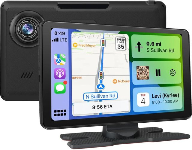 Junsun Carplay Display 9 Zoll in Schwarz - Bild 1