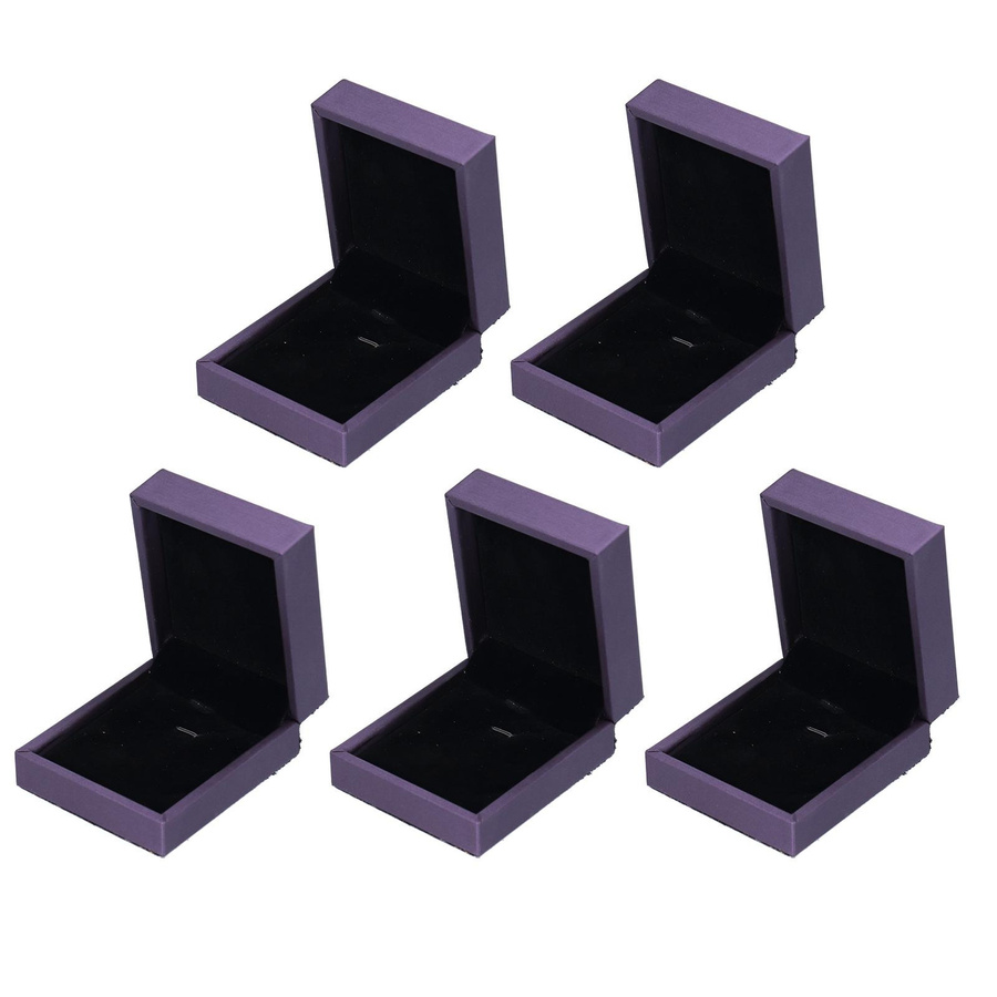 5er Set Schmuckverpackungsboxen von KONNWEI als exquisite Ohrring-Organizer-Etuis aus Stoff und Plüsch für dein Zuhause oder dein Schmuckgeschäft - Bild 6
