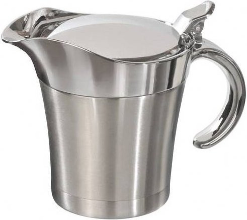 MATO interpräsent 4279 Sauciere Hot Dip aus Edelstahl in Silber, 0,4 Liter - Bild 1