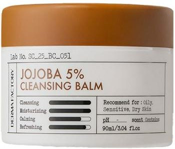 DERMA FACTORY Jojoba 5% Reinigungsbalsam, 90 ml, mit Jojobaöl und Vitamin E - Bild 1