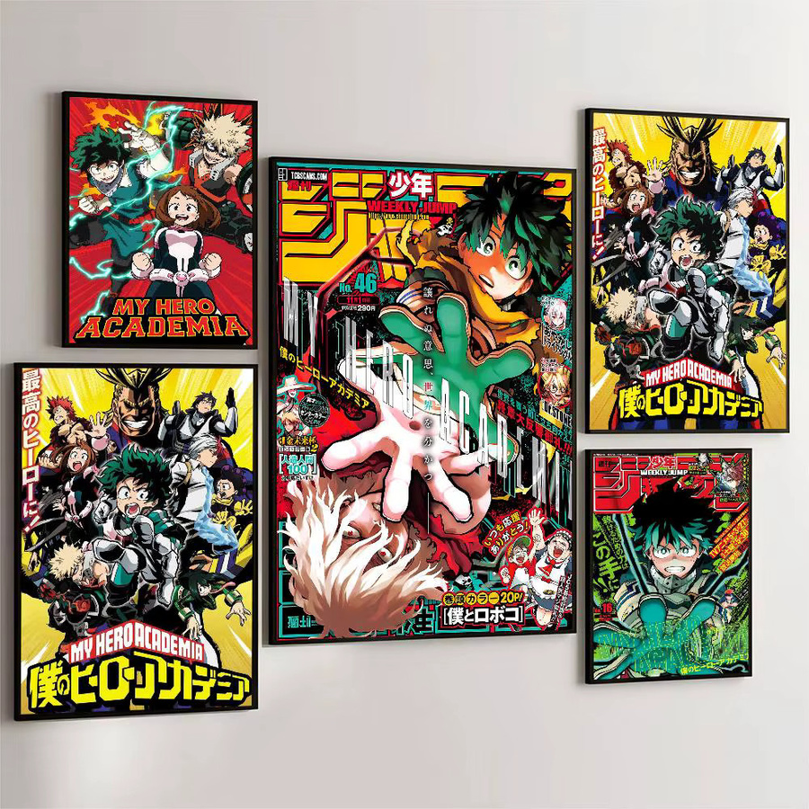Kayou Anime Poster Midoriya Izuku My Hero Academia Wandkunst für dein Wohnzimmer oder Arbeitszimmer - Bild 1