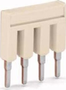 WAGO Kammbrücke 4-fach Nennstrom 32A 2004-404 in Grau oder Beige - Bild 1
