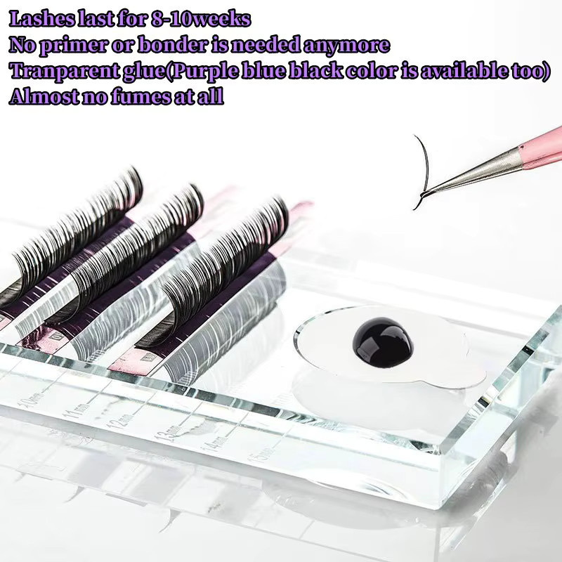 XINYILEJIA UV-Wimpernkleber, 6 ml, Schwarz, schnell trocknend - Bild 4