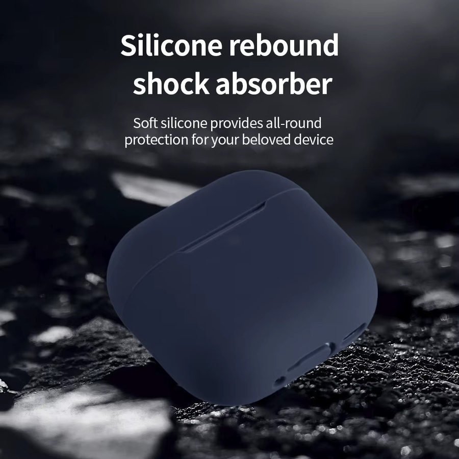 Apple Silikon Schutzhülle für AirPods 4 in Schwarz - Bild 5