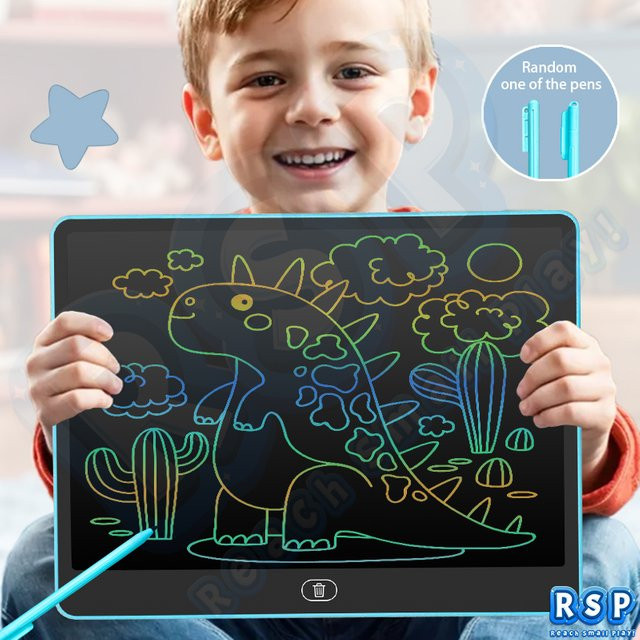 13/16 Zoll LCD Zeichentablett Schreibtafel, Farbiges Kritzelbrett, Lernspielzeug, ab 3 Jahre - Bild 1