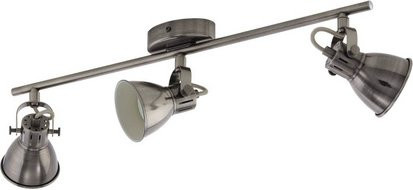 Eglo LED-Lichtschiene Seras 3-flammig aus Stahl in Grau - Bild 1