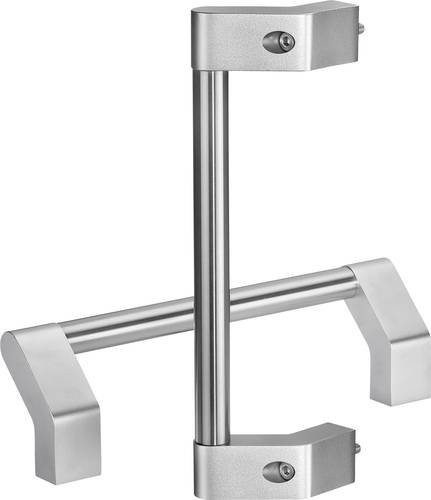 Rohde Rohrgriff HH-25.400.37 in Schwarz und Silber, matt, aus Edelstahl und Aluminium, L: 440 mm, B: 25 mm, H: 100 mm - Bild 1