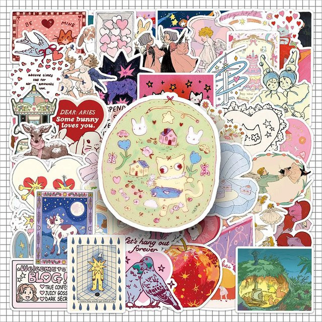 Rspctou Märchen Serie Cartoon Aufkleber, 10-teiliges Set, multicolor - Bild 1