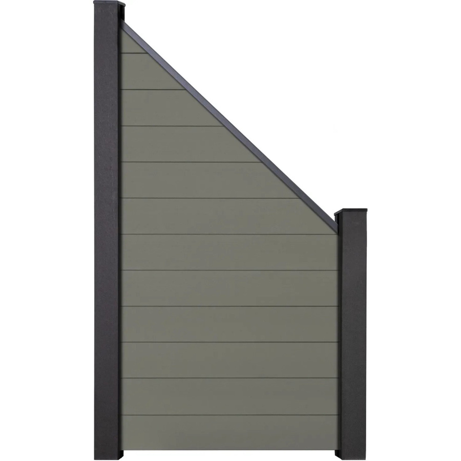 GroJa Solid Steckzaun Schräg in Bi-Color Grün, B/H: 90 x 180 cm - Bild 2